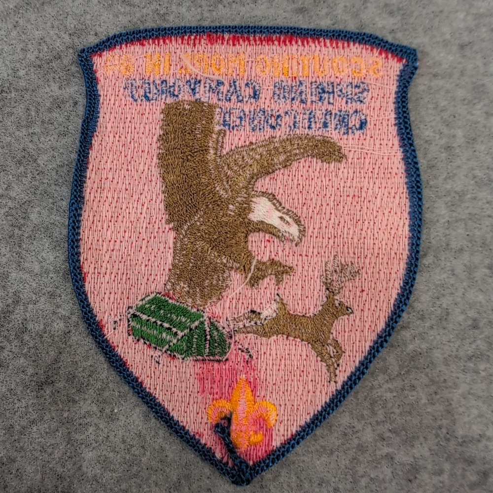 1984 Spring Camporee Creeconee Scout Patch "Scout More in '84" - Picture 2 of 3
